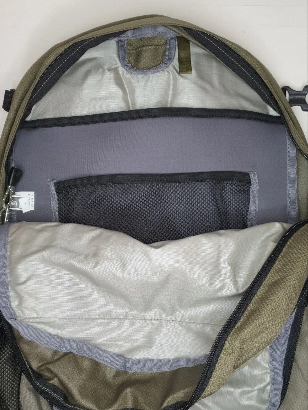 REI Olive Green and Black Men's Hiking Backpack